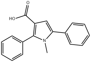 1-Methyl-2,5-diphenyl-1H-pyrrole-3-carboxylic acid Struktur