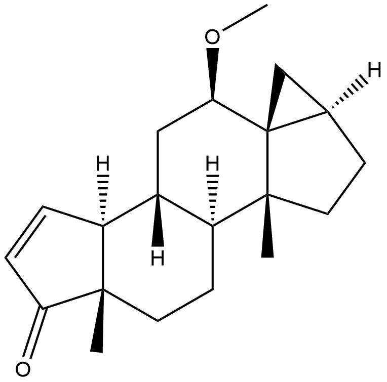 6β-Methoxy-3,5-cycloandrost-15-en-17-one Struktur