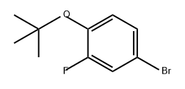 Benzene, 4-bromo-1-(1,1-dimethylethoxy)-2-fluoro- Struktur