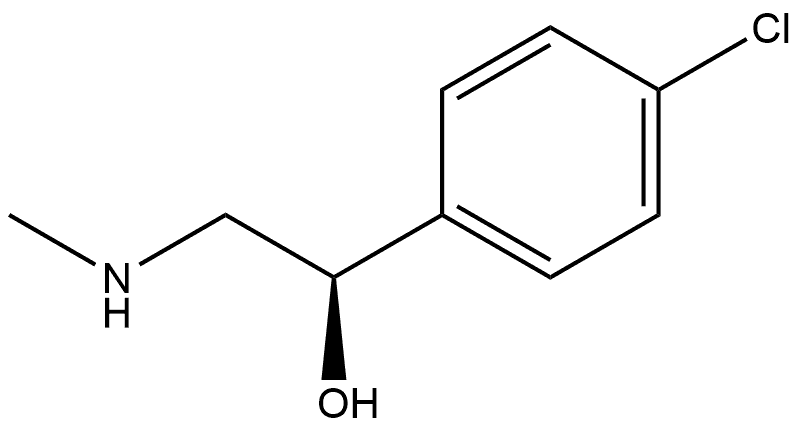 Benzenemethanol, 4-chloro-α-[(methylamino)methyl]-, (αR)- Struktur