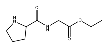 Glycine, N-DL-prolyl-, ethyl ester (6CI) Struktur