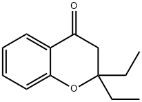 4H-1-Benzopyran-4-one, 2,2-diethyl-2,3-dihydro- Struktur