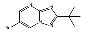 [1,2,4]Triazolo[1,5-a]pyrimidine, 6-bromo-2-(1,1-dimethylethyl)- Struktur