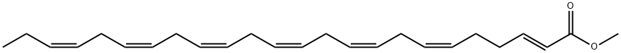 Methyl 2(E),6(Z),9(Z),12(Z),15(Z),18(Z),21(Z)-Tetracosaheptaenoate Struktur