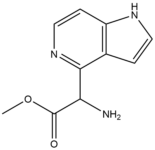 1H-Pyrrolo[3,2-c]pyridine-4-acetic acid, α-aMino-, Methyl ester Struktur