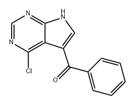 Methanone, (4-chloro-7H-pyrrolo[2,3-d]pyrimidin-5-yl)phenyl- Struktur