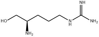 Guanidine, N-[(4R)-4-amino-5-hydroxypentyl]- Struktur