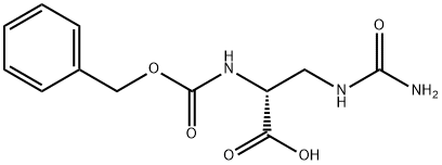 D-Alanine, 3-[(aminocarbonyl)amino]-N-[(phenylmethoxy)carbonyl]- Struktur