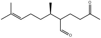 6-Octenal, 3,7-dimethyl-2-(3-oxobutyl)-, (3R)- Struktur