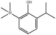 Phenol, 2-(1-methylethyl)-6-(trimethylsilyl)- Struktur