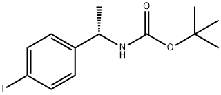 (S)-tert-butyl 1-(4-iodophenyl)ethylcarbamate Struktur