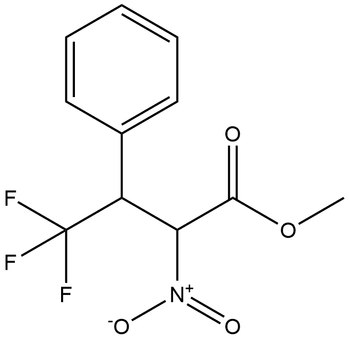 Methyl α-nitro-β-(trifluoromethyl)benzenepropanoate Struktur