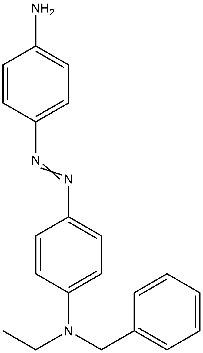 4-((4-aminophenyl)diazenyl)-N-benzyl-N-ethylaniline Struktur