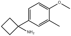 1-(4-methoxy-3-methylphenyl)cyclobutan-1-amine Struktur