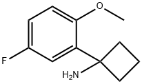 1-(5-fluoro-2-methoxyphenyl)cyclobutan-1-amine Struktur