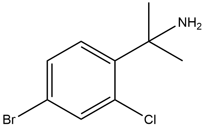 2-(4-bromo-2-chlorophenyl)propan-2-amine Struktur