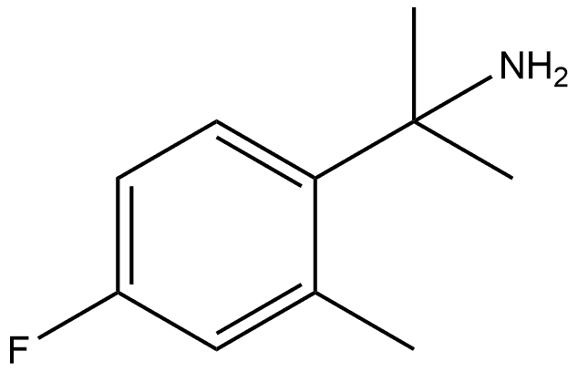 2-(4-fluoro-2-methylphenyl)propan-2-amine hydrochloride Struktur