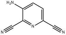 2,6-Pyridinedicarbonitrile, 3-amino- Struktur