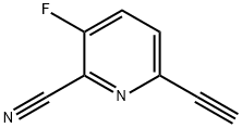 2-Pyridinecarbonitrile, 6-ethynyl-3-fluoro- Struktur