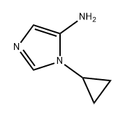 1H-Imidazol-5-amine, 1-cyclopropyl- Struktur