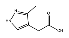 1H-Pyrazole-4-acetic acid, 3-methyl- Struktur