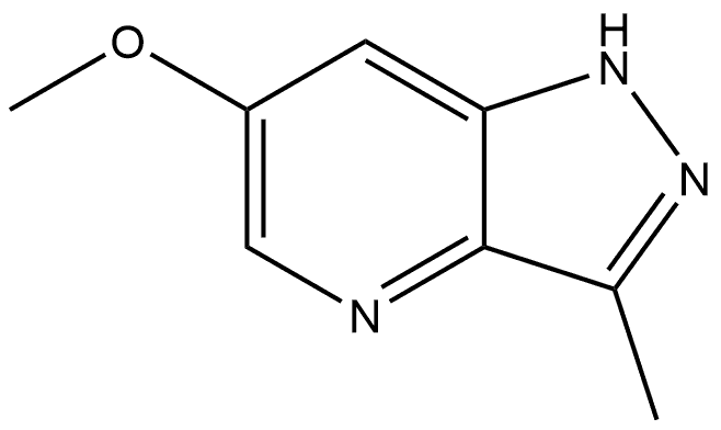 6-Methoxy-3-methyl-1H-pyrazolo[4,3-b]pyridine Struktur