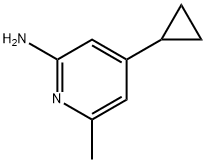 2-Pyridinamine, 4-cyclopropyl-6-methyl- Struktur