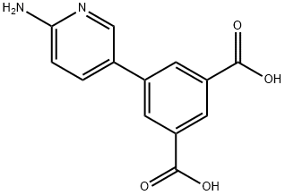 5-(6-Aminopyridin-3-yl)isophthalic acid Struktur