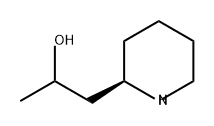 2-Piperidinepropanol, (2R)- Struktur