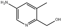 2-Pyridinemethanol, 5-amino-3-methyl- Struktur