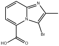 3-bromo-2-methylimidazo[1,2-a]pyridine-5-carboxylic acid Struktur