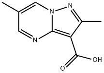 2,6-dimethylpyrazolo[1,5-a]pyrimidine-3-carboxyli c acid Struktur