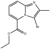 ethyl 3-bromo-2-methylimidazo[1,2-a]pyridine-5-carboxylate Struktur