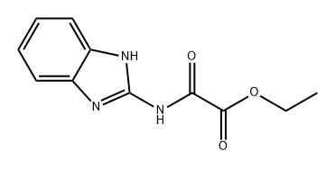 Acetic acid, 2-(1H-benzimidazol-2-ylamino)-2-oxo-, ethyl ester Struktur