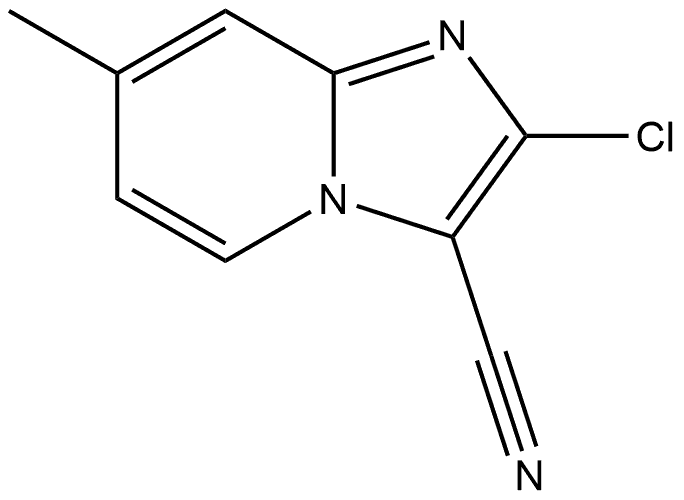 2-Chloro-7-methylimidazo[1,2-a]pyridine-3-carbonitrile Struktur