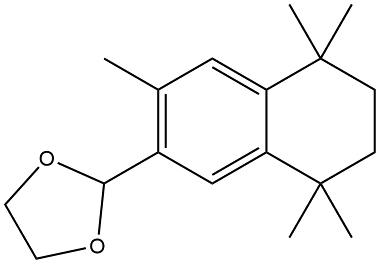 2-(5,6,7,8-Tetrahydro-3,5,5,8,8-pentamethyl-2-naphthalenyl)-1,3-dioxolane Struktur