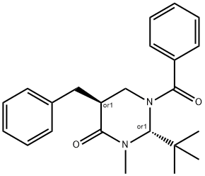 4(1H)-Pyrimidinone, 1-benzoyl-2-(1,1-dimethylethyl)tetrahydro-3-methyl-5-(phenylmethyl)-, (2R,5S)-rel-