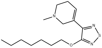 Pyridine, 3-[4-(heptyloxy)-1,2,5-thiadiazol-3-yl]-1,2,5,6-tetrahydro-1-methyl- Struktur