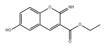 2H-1-Benzopyran-3-carboxylic acid, 6-hydroxy-2-imino-, ethyl ester