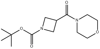 Tert-butyl 3-(morpholine-4-carbonyl)azetidine-1-carboxylate Struktur