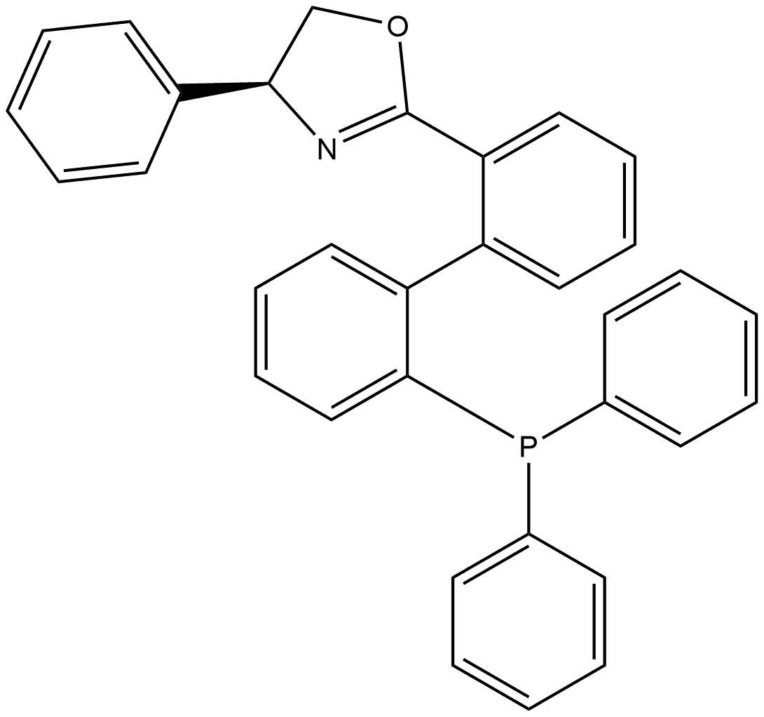 (1S,4S)-2-(2'-(Diphenylphosphaneyl)-[1,1'-biphenyl]-2-yl)-4-phenyl-4,5-dihydrooxazole Struktur