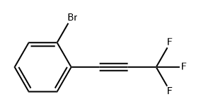 Benzene, 1-bromo-2-(3,3,3-trifluoro-1-propyn-1-yl)- Struktur