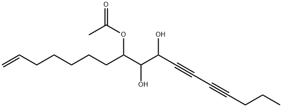 1-Heptadecene-11,13-diyne-8,9,10-triol 8-acetate Struktur