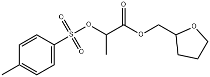 Propanoic acid, 2-[[(4-methylphenyl)sulfonyl]oxy]-, (tetrahydro-2-furanyl)methyl ester Struktur