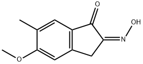 1H-Indene-1,2(3H)-dione, 5-methoxy-6-methyl-, 2-oxime, (Z)- (9CI) Struktur