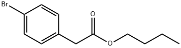 Benzeneacetic acid, 4-bromo-, butyl ester Struktur