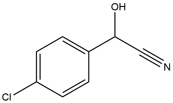 Benzeneacetonitrile, 4-chloro-α-hydroxy- Struktur