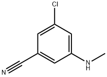 3-Chloro-5-(methylamino)benzonitrile Struktur