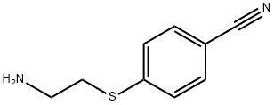 Benzonitrile, 4-[(2-aminoethyl)thio]- Struktur