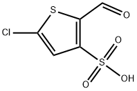 3-Thiophenesulfonic acid, 5-chloro-2-formyl- Struktur